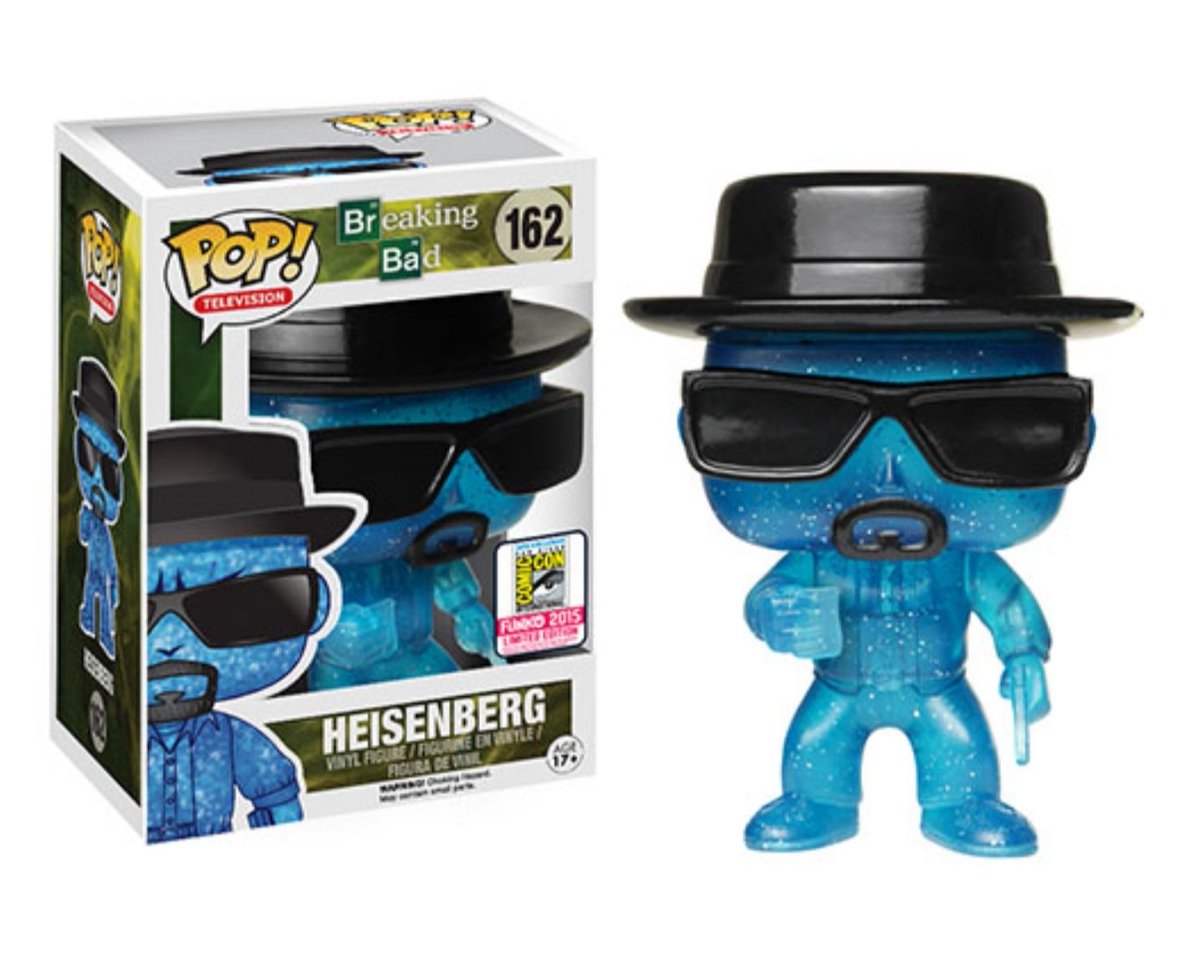 I have 2 of these very rare and valuable Heisenberg Breaking Bad Funko Pop! 
If we can manage to reach 5000 retweets, I'll pick 1 lucky follower to share it with. If Bryan Cranston retweets, I'll waive the 5000. #Giveaway #FunkoPop