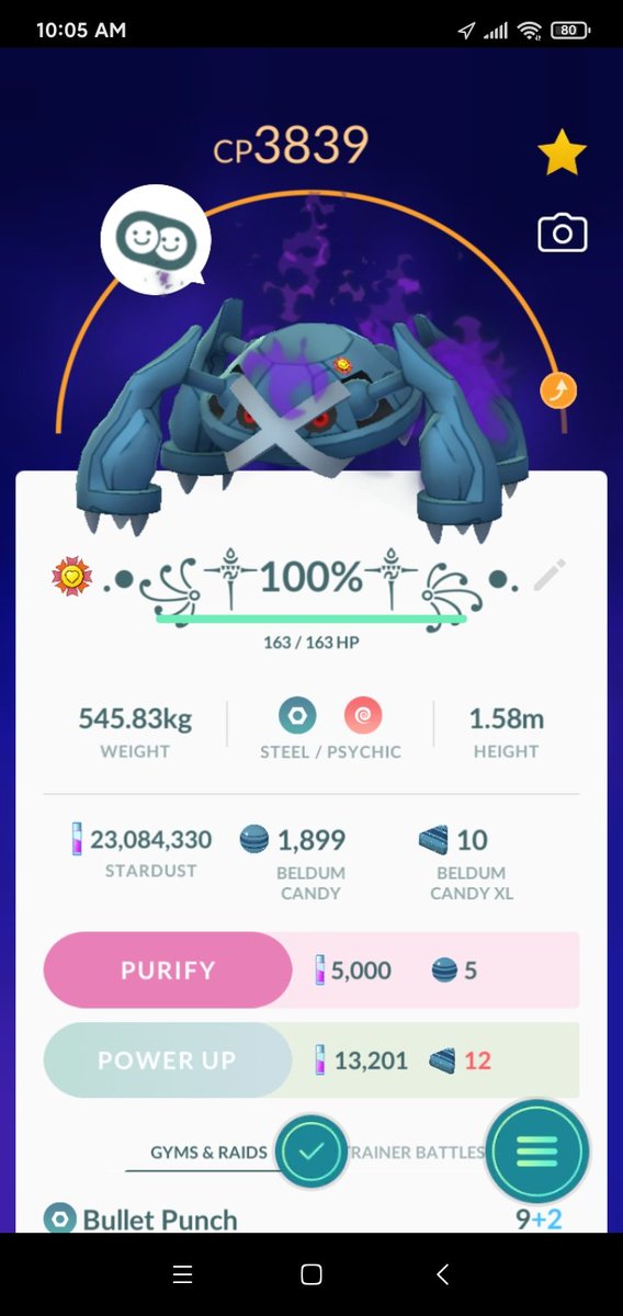 ermerrecinto12's tweet photo. This is the moment I've been waiting for..😊 An event that I can TM away the move frustration! 🌠
Finally, evolve this Monster Beast! #ShaHundo #Metagross 💯
#PokemonGo #LuminousLegendsY https://t.co/ThXAO4BEaw