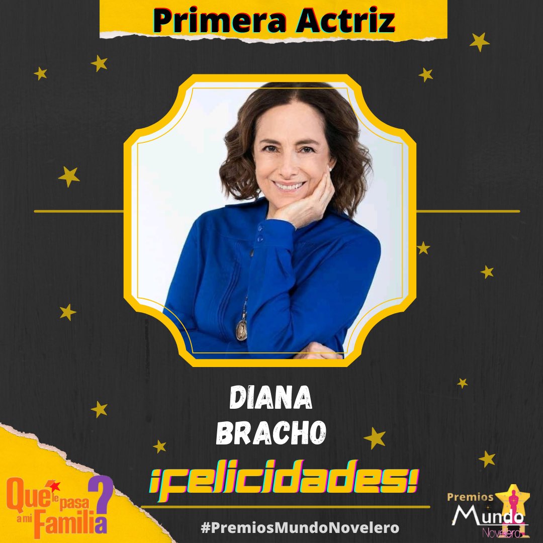 mundonoveleromx's tweet photo. :RESULTADOS:
•CATEGORÍA PRIMERA ACTRIZ•
@DianaBrachoOf es la Ganadora como °Mejor Primera Actrizº con el personaje de #Luz en la telenovela #QueLePasaAMiFamilia .
¡Felicidades! 👏
Ganando con un 40% de 294 Votos.
#PremiosMundoNovelero 🎭 https://t.co/hZXywk26IX