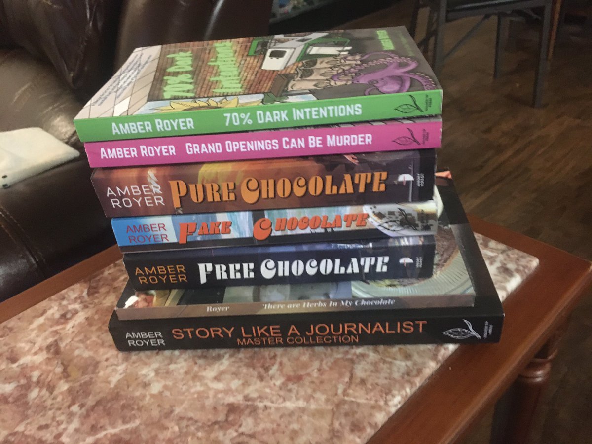 amber_royer's tweet photo. Proof copy just showed up for 70% Dark Intentions. 😊🍫📕📕 The stack is definitely getting taller!!! https://t.co/IztXeA7EO0