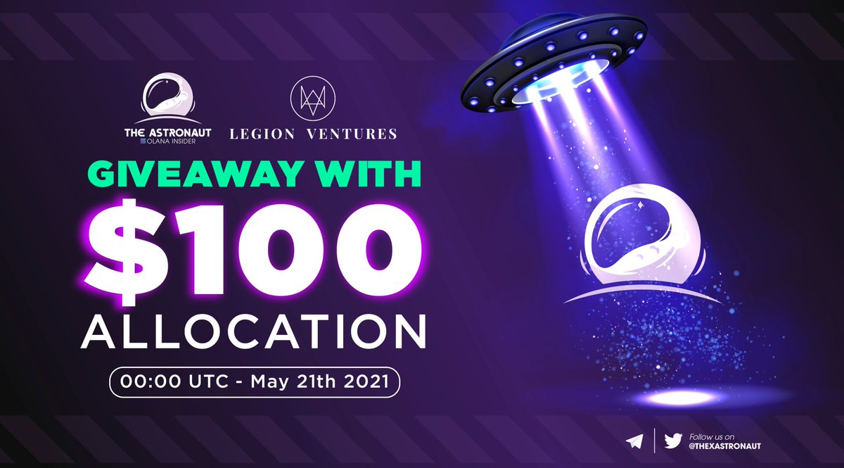 <a href="/thexastronaut/">ASTRO</a> &amp; <a href="/Legion_Ventures/">Legion | VC for Retail</a> are pleased to announce an exclusive giveaway!
The pool of reward $100 $CCAI allocation!

➡️ Follow <a href="/thexastronaut/">ASTRO</a> 
➡️ Join t.me/theastronaut_c… 
➡️ RT this post
➡️ Write the random number between 1-500 and Tag 3FRs!

End in 72hrs.🚀