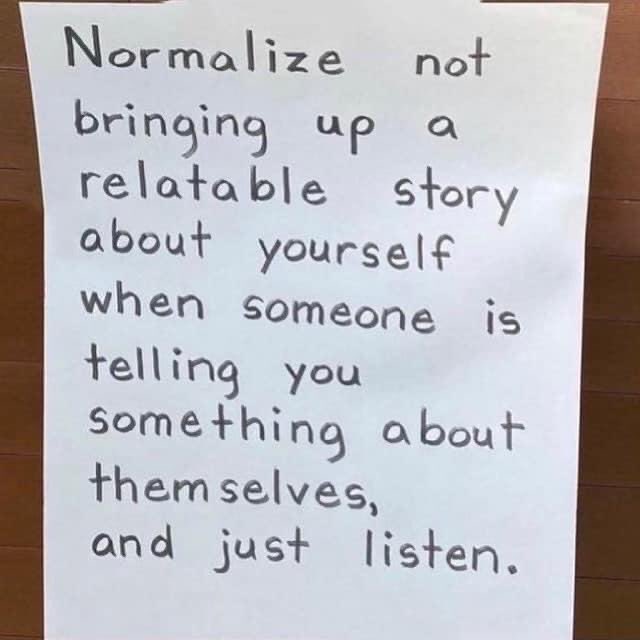 ya_digg_it's tweet photo. Notes To Self: Be the person who listens, NOT the person in competition! https://t.co/240EiNd8xQ