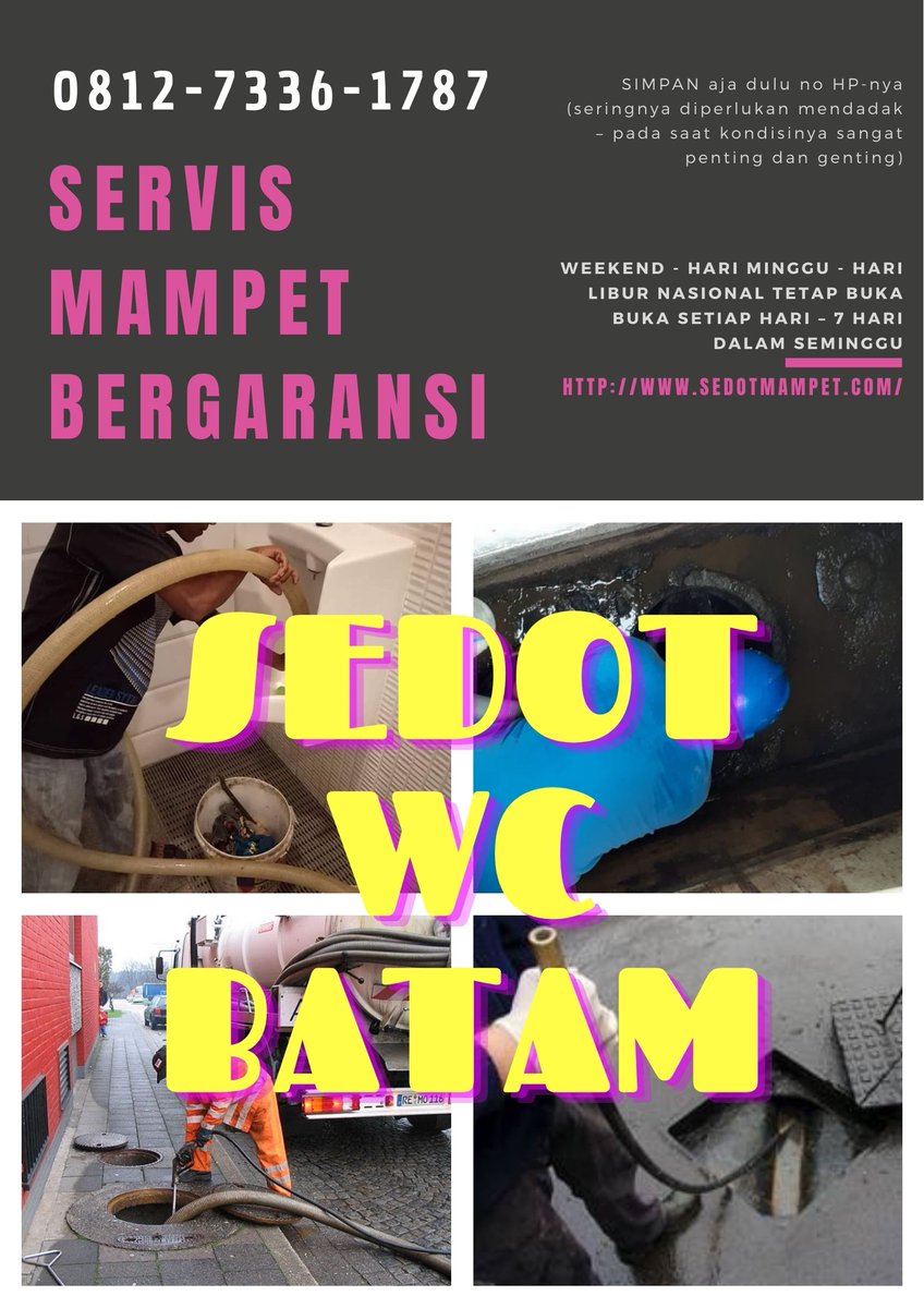 MotivatorImut's tweet photo. +62 812-7336-1787  Sedot Mampet Batam Pilihan Cerdas Nomor 1

https://t.co/UWvT0WqDr0

#Batamindo #MukaKuning #Penuin #Windsor #Nagoya #Sagulung #Batam #Barelang #Bengkong #Baloi #Punggur #Nongsa #Tiban #Sekupang #BatamCenter #SavePalestine #WorldStandsWithPalestine #YahudiPesek https://t.co/IpUO9uTE58