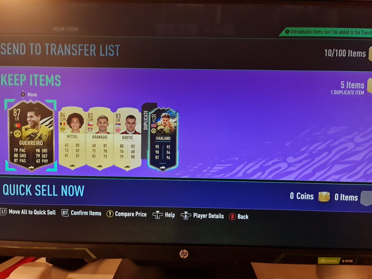 I just packed Haaland back to back untradable. #FIFA <a href="/NepentheZ/">NepentheZ</a> <a href="/RunTheFUTMarket/">Nick</a>