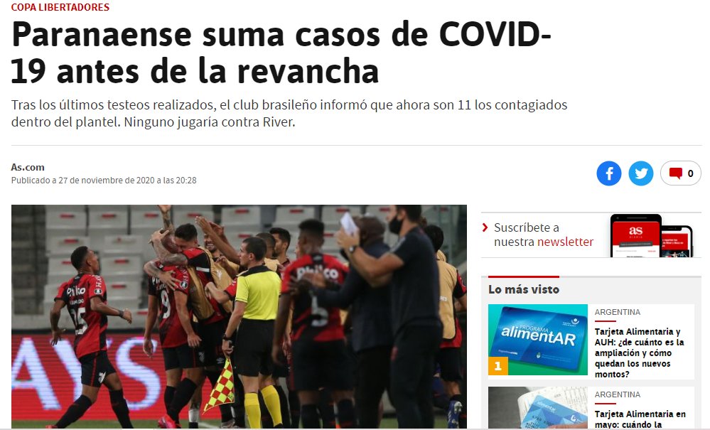 labandaroba's tweet photo. Acá no hubo ni gestos de River ni beneficios especiales de Conmebol o de AFA. Que la ley sea pareja para todos, nada más. Eso es lo que pedimos. https://t.co/h6HUmVsjqV