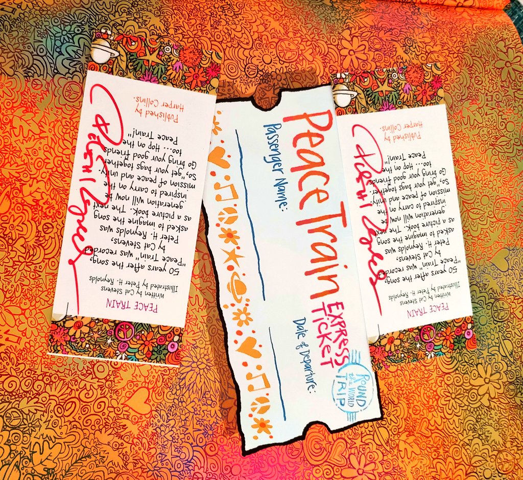 miamiEDguru's tweet photo. Guess what just arrived? My tickets to ride the Peace Train @peterhreynolds. Thank you so much! @Tayi52 https://t.co/R1jhxsIyyR