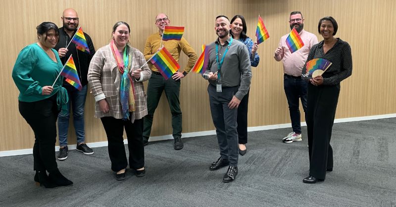 OptusNewsRoom's tweet photo. Many of our amazing Optus people chose to #gorainbow for #IDAHOBIT yesterday! 🏳️🌈Learning about issues that are important to the #LGBTQIA+ community, encouraging others to use their voice and being there for others helps create an optimistic future for everyone.🙌💫 @kbrspace https://t.co/FOWPoGawcr