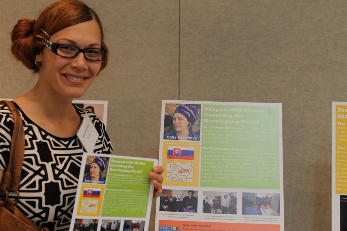 BobaMBaluchova's tweet photo. Happy 10th anniversary to @cspecairex! I'm proud to be a part of this #CSP family! My #fellowship with #MediaLiteracyProject in Albuquerque'14 changed my career pathways completely. Thanx for that, @ECAatState. #CSPturns10 #CSP10YearReunion #MLP #CSPfamily #mediaAboutDev #csp2014 https://t.co/gryNr7AKQR