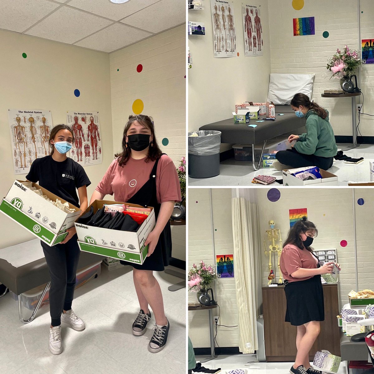 Today my oldest two daughters came into my health room to help put together over 75 feminine hygiene kits for <a href="/afftonschools/">Affton Schools</a> Day of Service. The supplies for these kits were purchased with the help of <a href="/donorschoose/">DonorsChoose</a> .