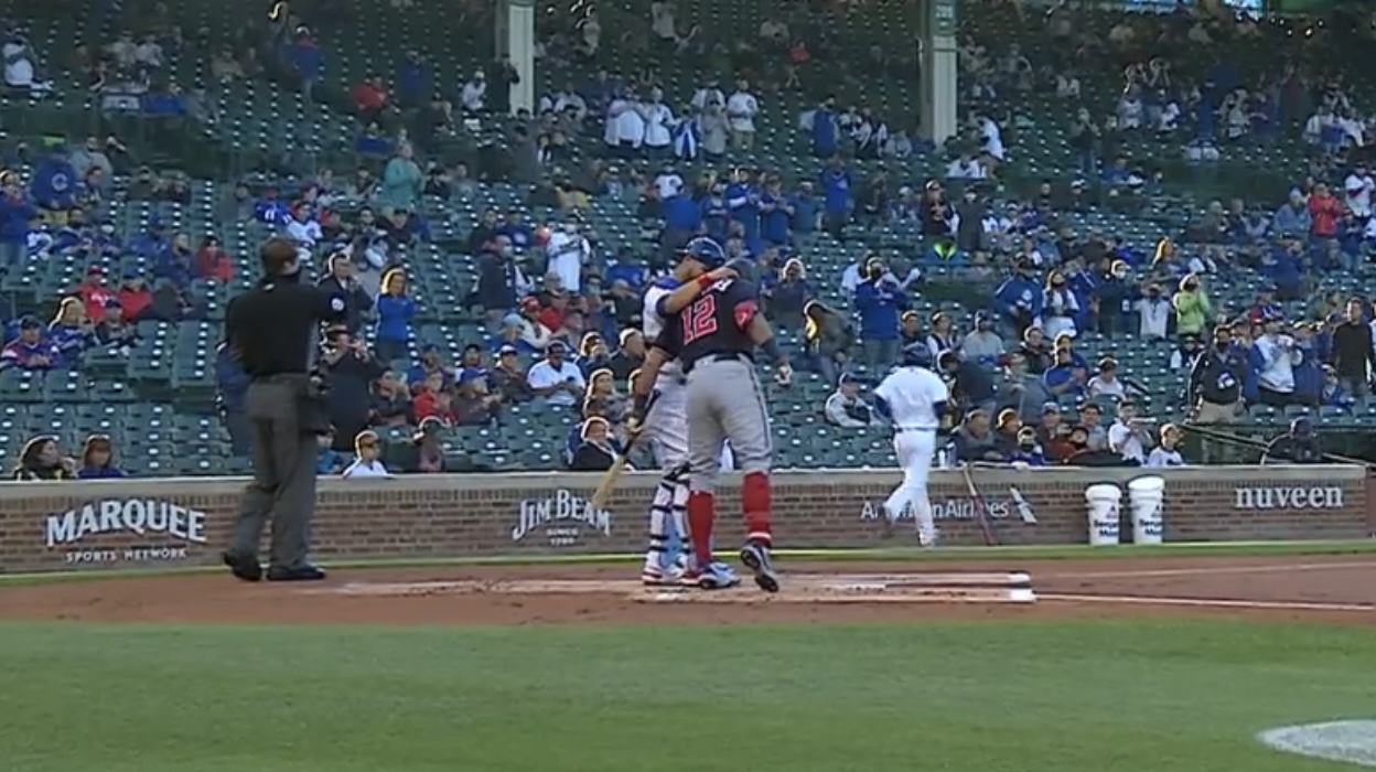 Bleacher Nation Cubs on Twitter "Willson Contreras hugs Kyle Schwarber