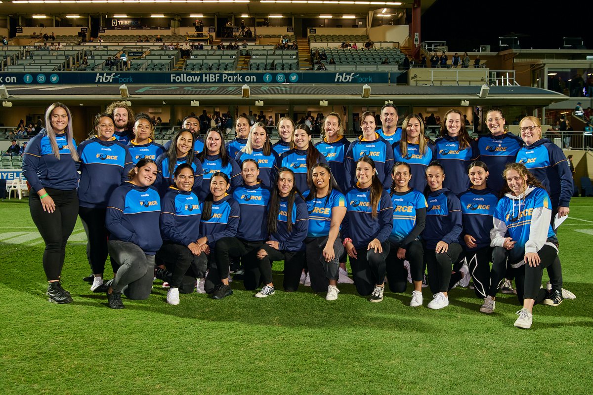 The announcement of the Super W Western Force Womens Team on Saturday night was a perfect pre game opener 👏

The women's team takes to the field in June to show all of the skills that the West has to offer, congratulations girls! 🔵⚪️
Western Force 
#ForceForever #SuperRugbyAU