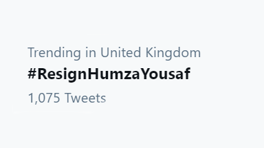 themajorityscot's tweet photo. Is #ResignHumzaYousaf trending? Yes, #ResignHumzaYousaf is trending. https://t.co/ZfHdnXbZMm