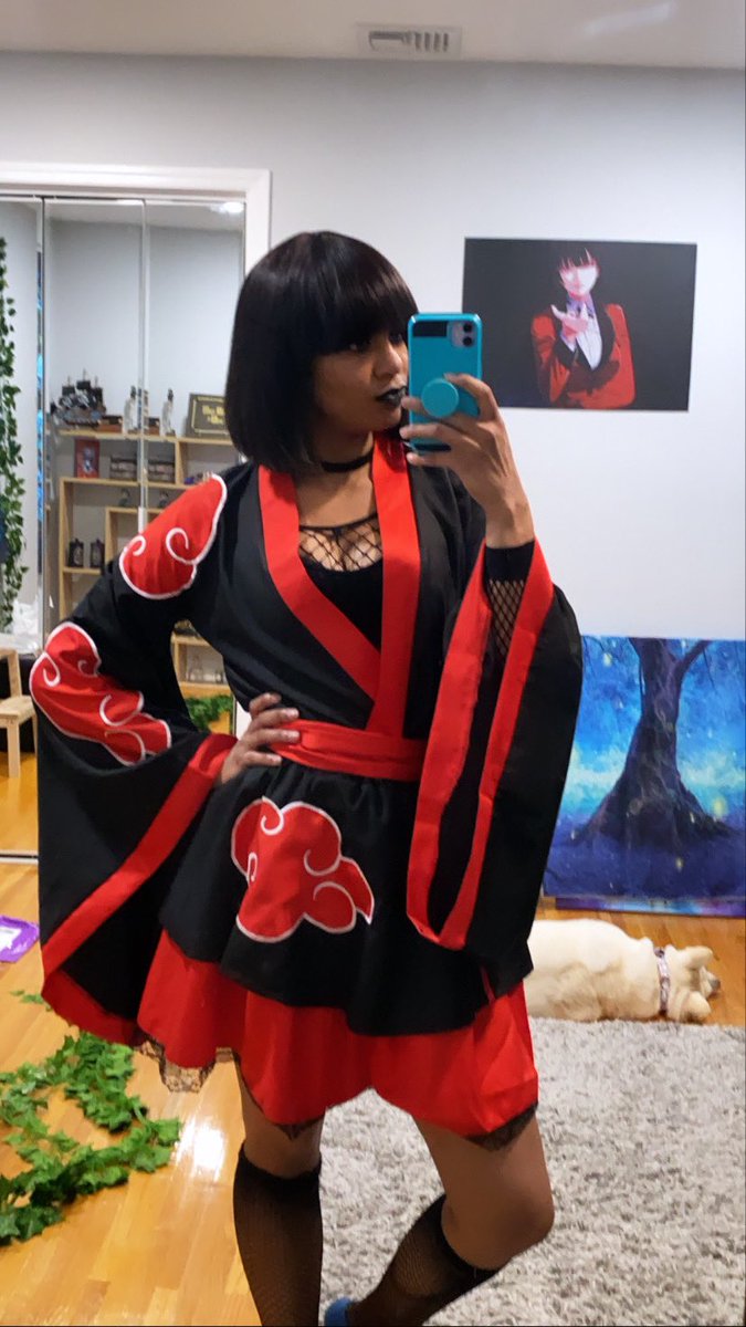Mistress12am's tweet photo. Posting something special for onlyfans tomorrow 😏😘

#gothgirl #gothic #anime #naruto #akatsuki #kimono #cosplay #cosplayer #findom #domme https://t.co/OC0H0YRaeC
