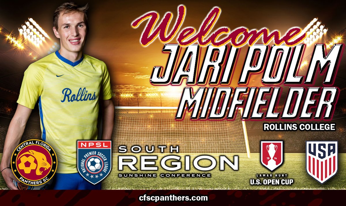 CfscPanthers's tweet photo. Player Spotlight! The Panthers welcome Rollins College midfielder Jari Polm for the upcoming National Premier Soccer League season. Prior to Rollins he played over 1000 minutes in the U19 Bundesliga for SC Preußen Münster. #npsl #cfpanthers #soccer #orlando #supportlocal https://t.co/ksc7ANFEVo