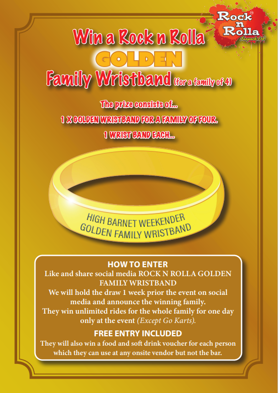 Win your Rock n Rolla Weekender golden wristband 
To enter our competition...
Follow us on social media and follow the details below!
GOOD LUCK!
#RocknRolla  #LabyrinthChallenge #familyfun #London #summer2021 #Foamparty