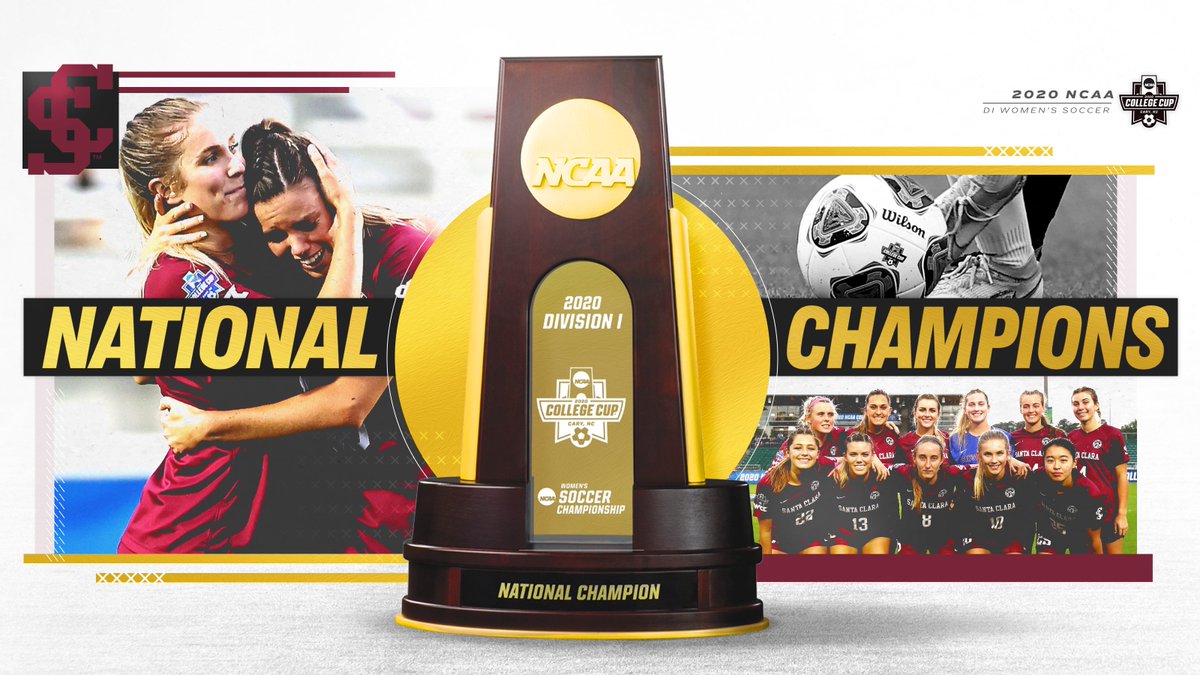 NCAASoccer's tweet image. ✨NATIONAL CHAMPIONS✨

(11) @SCUWomensSoccer tops number 1 seed @FSUSoccer for the #CollegeCup National Championship in PKs, 3-1!

#NCAASoccer