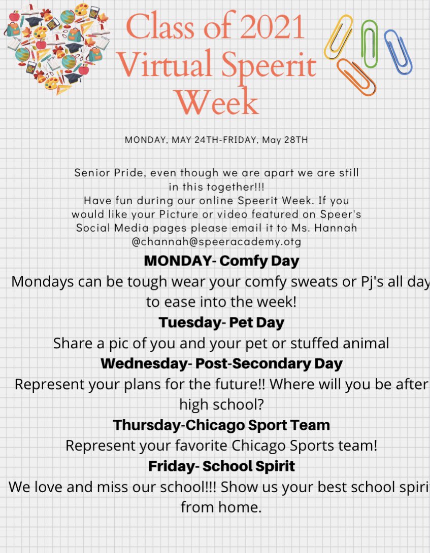benoblespeer's tweet image. 🚨Class of 2021🚨 
Virtual Spirit Week is next week May 24th-28th! Get ready to show your PRIDE!! 

#VirtualSpiritWeek #Pride