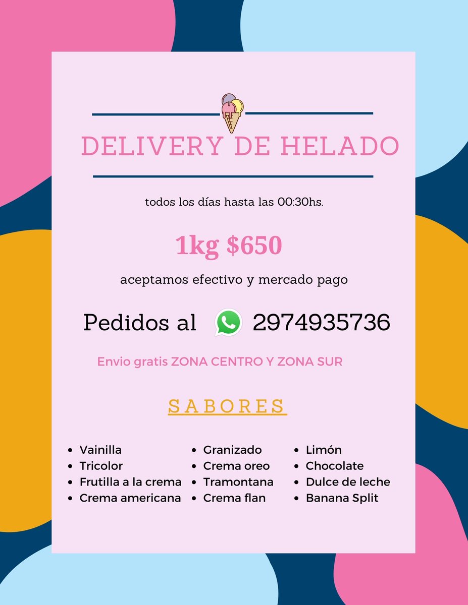 Seguimos con delivery de helado con mi papá y hoy mas que nunca necesitamos juntar plata. Se agradece difusión 💕
