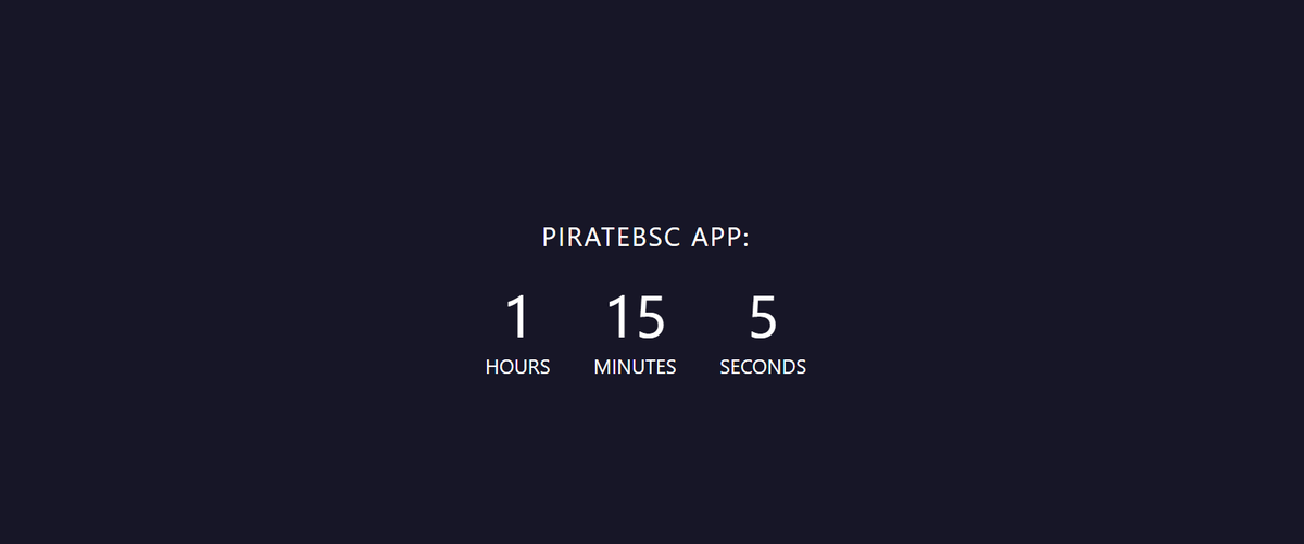 PirateBsc's tweet photo. Be ready guy's, the #PirateBSC #dAPP si launching really really soon!!!🎰                                                                   Countdown: https://t.co/7iaquAV83U https://t.co/Yoh5IzlXl3