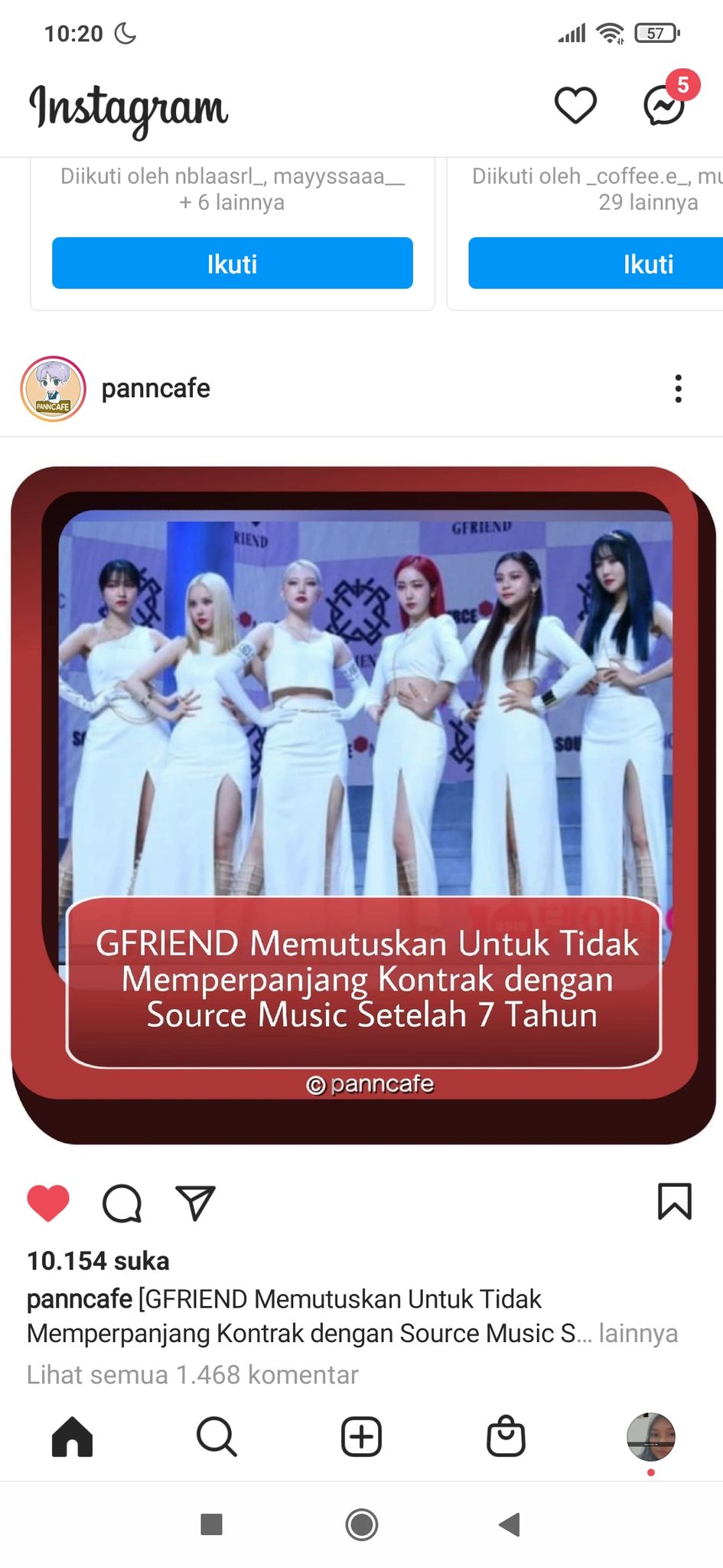 Gfriend pindah agensi