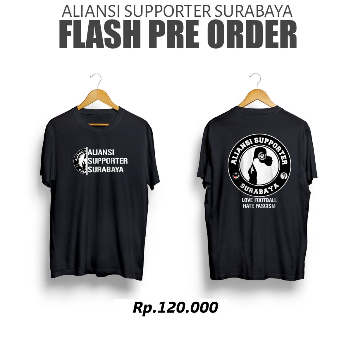 OPEN PRE ORDER
.
Semua keuntungan akan kita berikan untuk perjuangan warga pakel dan wadas
"T-SHIRT ALIANSI SUPPORTER SURABAYA"

Harga 120k (Belum Termasuk Ongkir)
DP 60k
Free Stiker
Di Tutup sampai tgl 22 Mei 2021
.
( No Cod )
WA : 085785605701
Pembayaran bisa melalui Bank BCA
