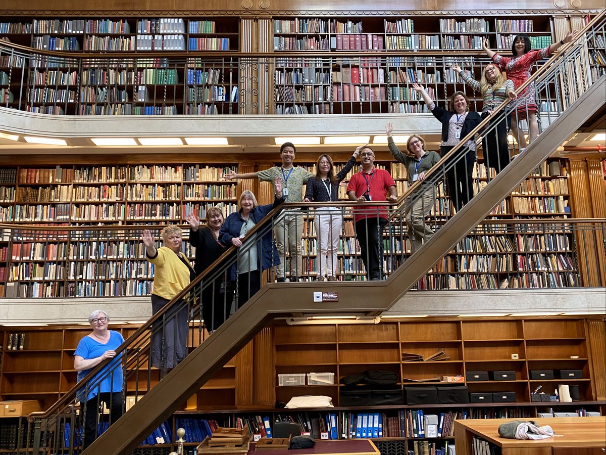 💖 Happy #LibraryTechniciansDay. Here are some of our wonderful Library Technicians in the Mitchell Library Reading Room to celebrate the day! #LIW2021 <a href="/ALIANational/">ALIA</a>