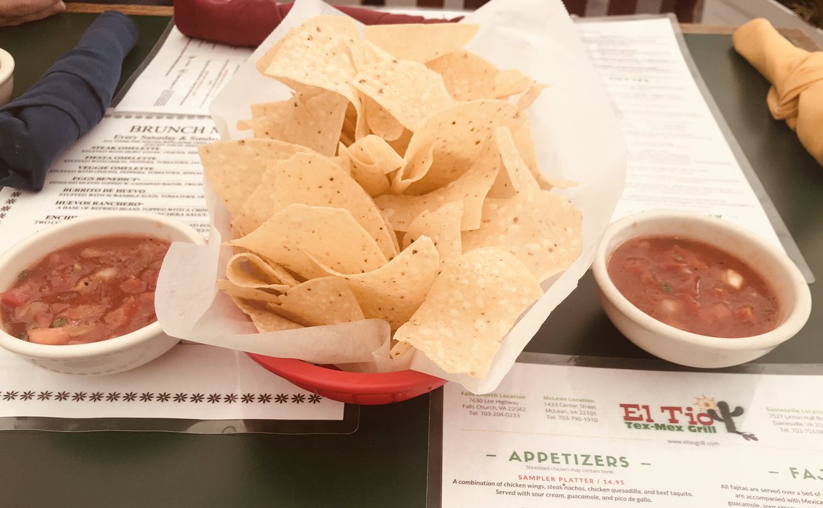 NoVARestaurants's tweet photo. Enjoyed a great meal on the patio at El Tio Tex-Mex Grill in Falls Church, VA. The house hot sauce adds a nice spicy zing! Excellent service by Silvia and the whole team! 🌮 🌯 https://t.co/dNOu5U7TFl