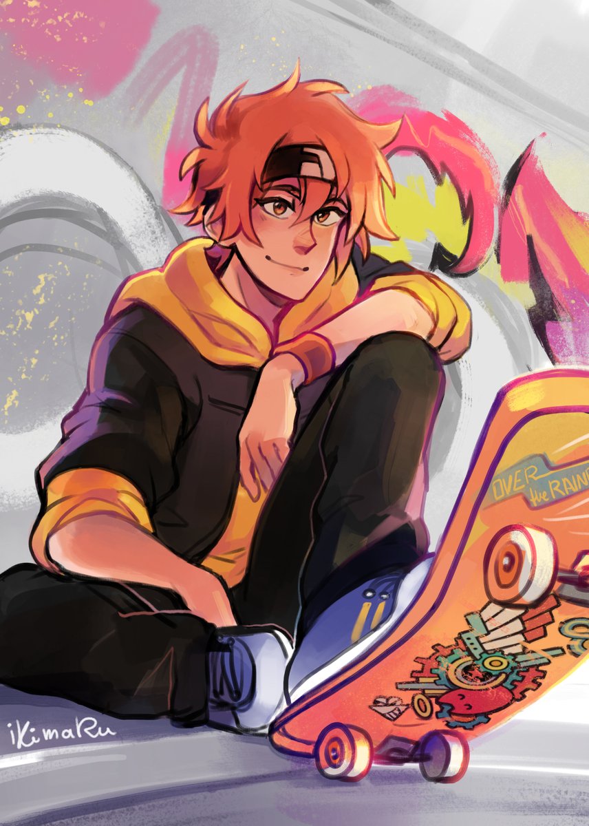 ikimaruart's tweet photo. finally got around drawing more of these two! ❤️💙 https://t.co/UEK5ft2hg0