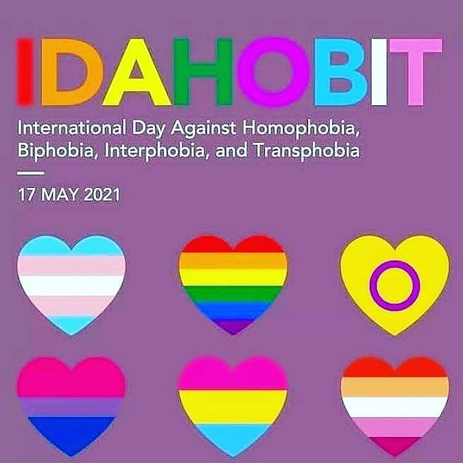 We celebrate #IDAHOBIT 
We stand against any form of #phobia because we are all #human born #free #beautiful and #equal