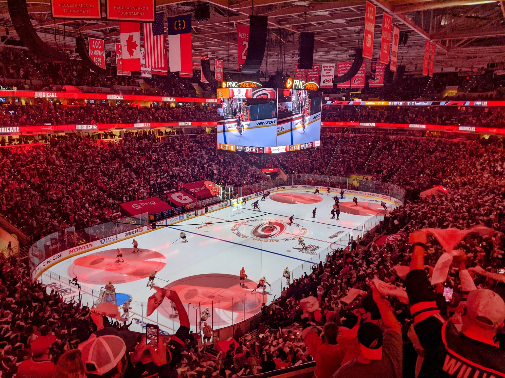 Carolina Hurricanes Panoramic Poster - PNC Arena