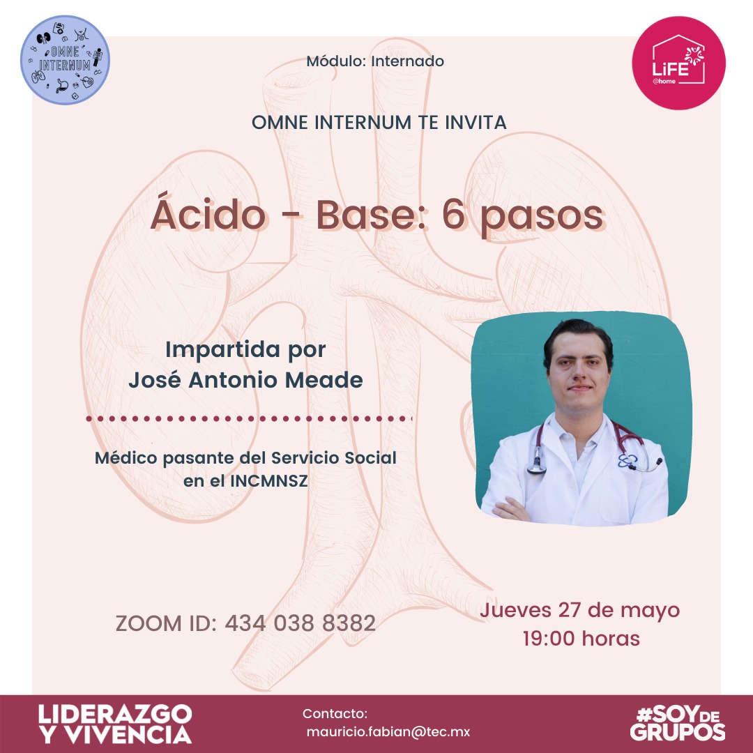 JoseMeadeMD's tweet photo. Les invito a esta plática de @OInternum @emcs_tecdemty sobre #acidobase un abordaje super sencillo abierto a todo el público que AHORA SÍ quiera comprender y aplicar el tema. https://t.co/Lo697jP887