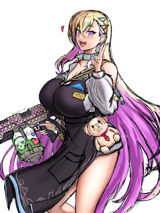 WIP
今回は可愛く描くことを目標にしてるので乳は盛りません
盛りません!!!!! 