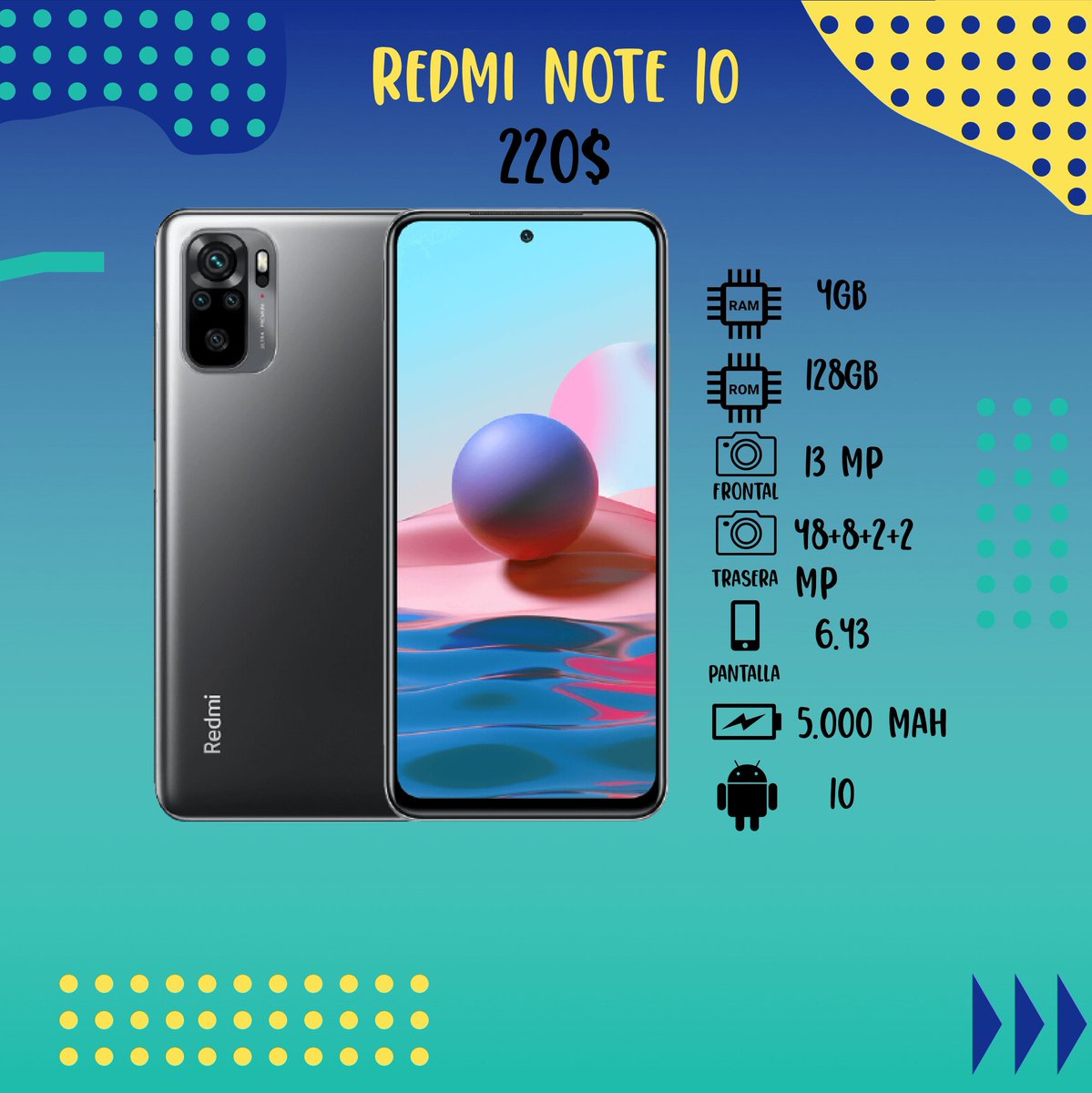 celularimportco's tweet photo. Equipos disponibles para ti 

Redmi 9A 2x32gb 120$
Redmi 9 4x64gb 145$
Poco M3 4x128gb 180$
Redmi Note 10 4x128gb 220$

#AHORA #18May #18Mayo #barquisimeto #cabudare #Lara #Xiaomi #Samsung #alcatel #williecolon #Simonovis #17DeMayo #17Mayo #17May https://t.co/eak3KfcIk7