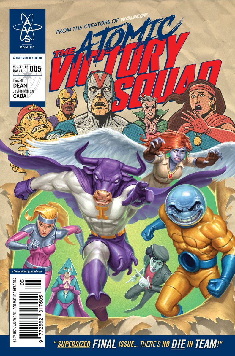 STARBURST_MAG's tweet photo. "A fitting end to this story, with all involved on absolute fire... the world of comic books is all the better for having the Atomic Victory Squad in it."

It's a full⭐️⭐️⭐️⭐️⭐️for @AVS_comic's fifth and final(?) issue.

@lolofilm @monoapilas @micahmyers 

https://t.co/ZuX0F7G5AB https://t.co/NC9k64QbIt