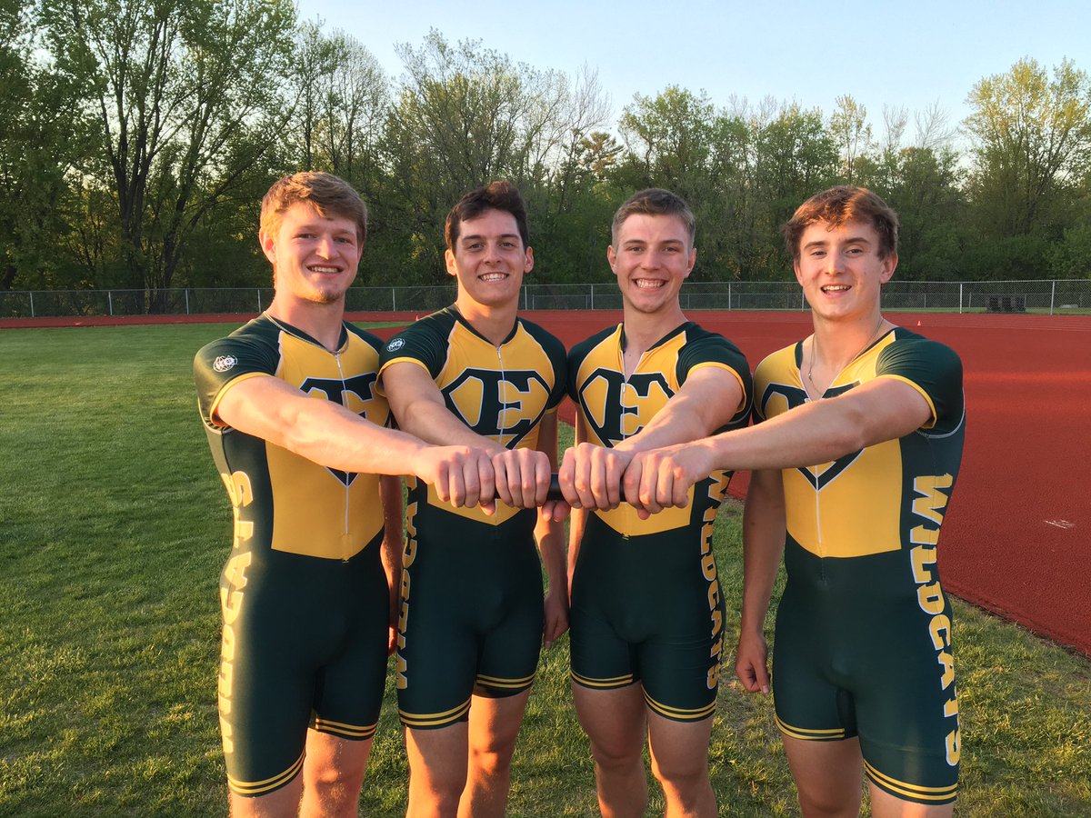It was a perfect night for records to fall and fall they did! These four broke the 4x200 meter relay school record with a time of 1:30.63! Congrats Austin, Ayden, Drew, &amp; Kyle! #WildcatPride #FeedTheCats