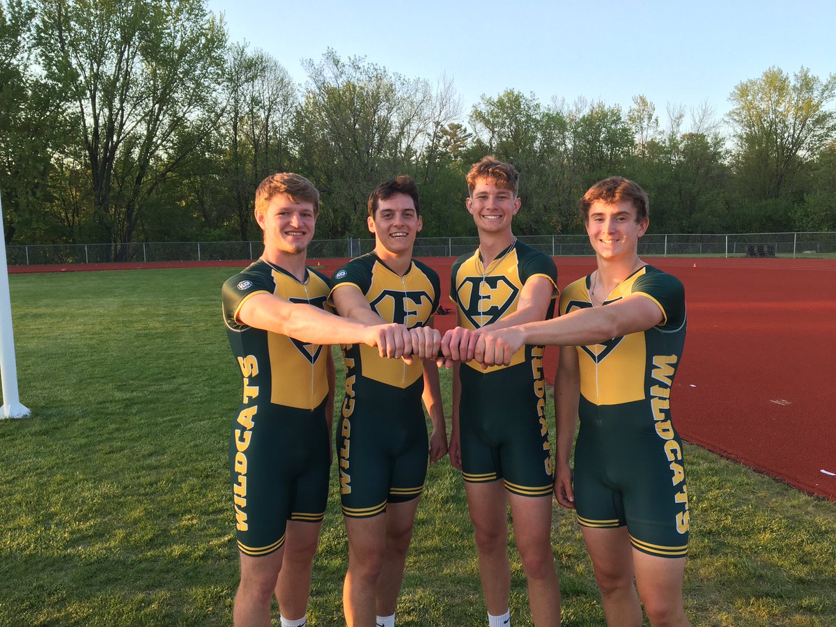 25 years of school history shattered in 43.12 seconds for this 4x100 meter relay team! Congrats Austin, Konnor, Drew, &amp; Kyle! #WildcatPride #FeedTheCats