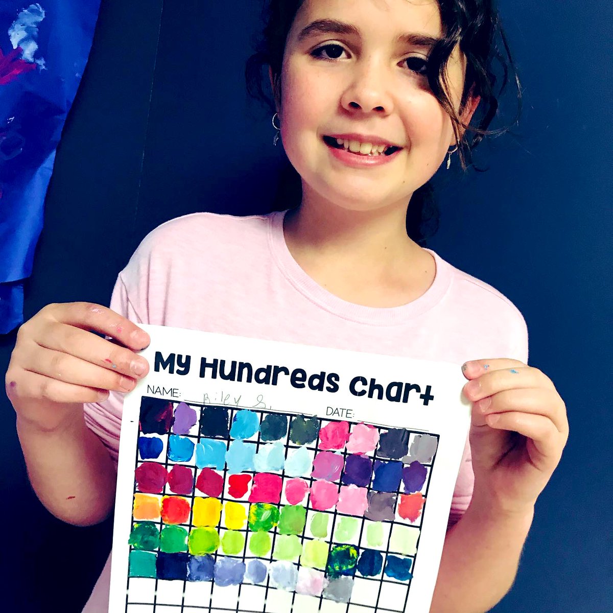 JAV_ARTISTS's tweet image. It’s fun week in Specials! Mrs. Knight’s class is working on the 100 paint colors challenge!...making 100 colors by mixing primary colors plus B&W! So fun! #misdproud @JAVitovsky_Elem @Jknight416