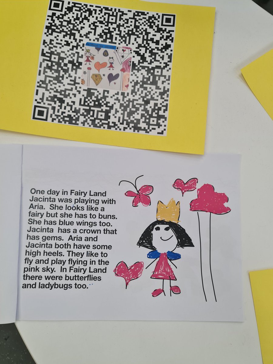 Yr 1 #interactiveliteracy #digitalstories #ARk6 wrote, typed and illustrated their own stories in #keynote. They recorded themselves reading their story, uploaded as video to <a href="/Seesaw/">Seesaw</a> and used #QRCode to share their stories.  <a href="/plcsydney/">PLC Sydney</a> <a href="/AppleEDU/">Apple Education</a> <a href="/Nanobiteseduca1/">Nanobiteseducation</a> <a href="/PETAAConnect/">PETAA</a>