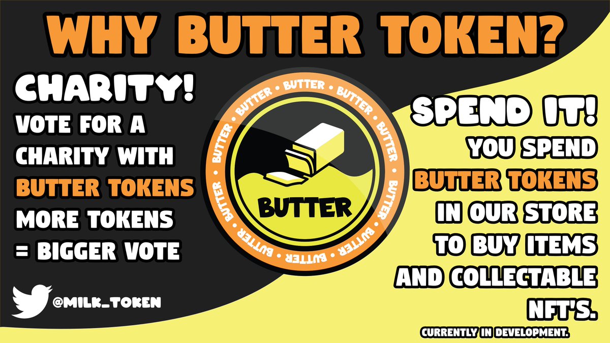 BlueSkyCorps's tweet photo. 🧈Buy Butter Token, Feed The World!🌎
[Non-Dairy, 100% Crypto]
Last week we raised and donated over $300k to Mr. Beast Philanthropy, just through transactions on Butter Token!
Check out: https://t.co/iD7Hy132y0
#buttertoken #milktoken @milk_token #CryptoNews  #BSC https://t.co/XgYwE267bU