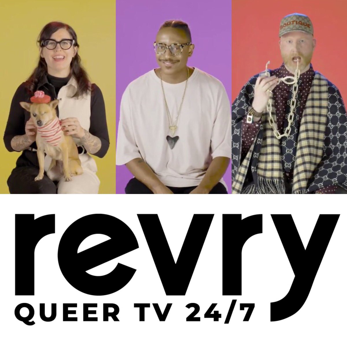 We’re so excited to announce that you can now watch our web series #TheLibrary on <a href="/RevryTV/">Revry</a>!

Stream our big gay show on <a href="/AppleTV/">Apple TV</a>, <a href="/RokuPlayer/">Roku</a>, the #Revry app and more — and stay tuned for a new season coming this fall from <a href="/DotGay/">.gay</a> and <a href="/TwoPenguins/">Two Penguins</a>.

Revry.TV 🌈📺