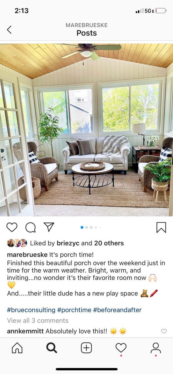 dabusmaplegrove's tweet image. Before and after of our sun porch! Love Mary! She is amazing.