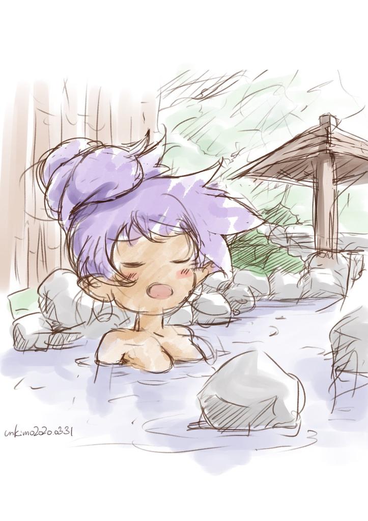 RingHoopsCutie's tweet photo. Is currently relaxing in a hot spring. https://t.co/CE8lmpNyfS