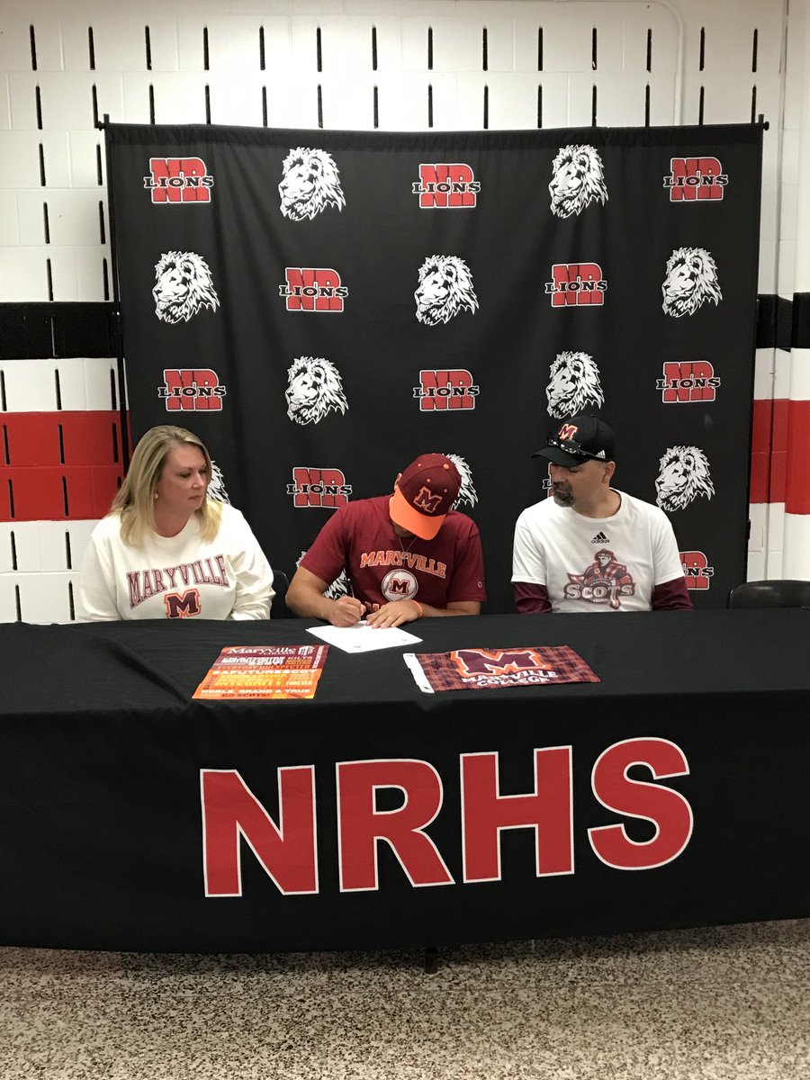 nrhsathletics's tweet photo. Congrats to Austin Suttle who signed to continue his academic &amp; athletic career at Maryville University &amp; play baseball. https://t.co/PpzHfOYW97