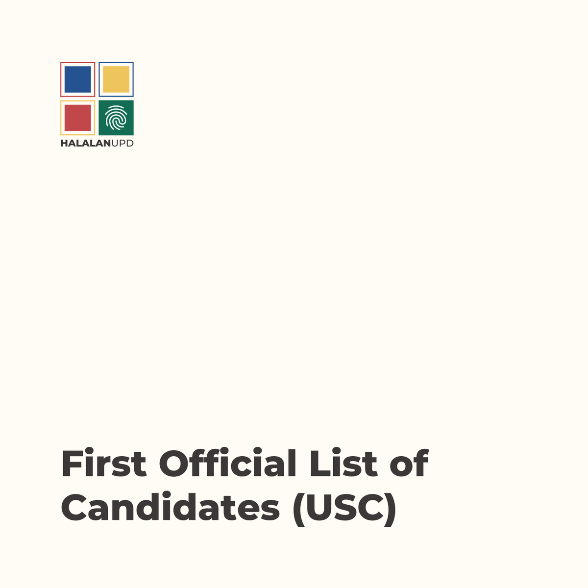 updilimanovcsa's tweet photo. Mga Iskolar ng Bayan, here is the first official list of candidates for the 2021 UP Diliman University Student Council elections!

For updates, follow us on the following platforms:
https://t.co/uPmvFXHyRH
https://t.co/9IzySsm41T

Makialam. Makibahagi. Bumoto.

#HalalanUPD2021 https://t.co/bORybuB6mk