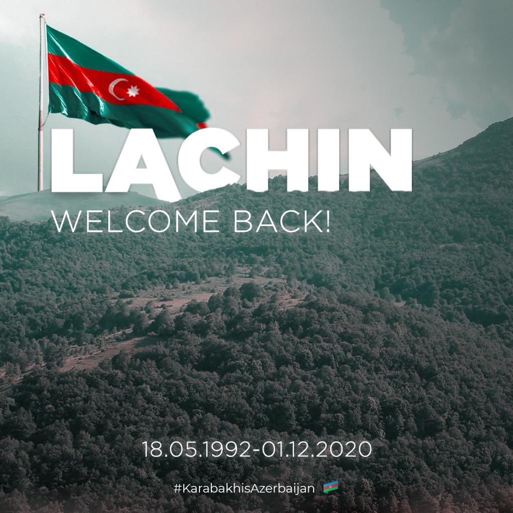 TamamJafarova's tweet image. 1992-ci ilin 18 mayında düşmən əlinə keçən #Laçın’da artıq üçrəngli bayrağımız dalğalanır!

Bu günü Müzəffər Ali Baş Komandanımızın rəhbərlik etdiyi qalib ordumuz yaşatdı bizə. Artıq həsrət bitib. #LaçınBizimdir!  #QarabağAzərbaycandır 🇦🇿✊