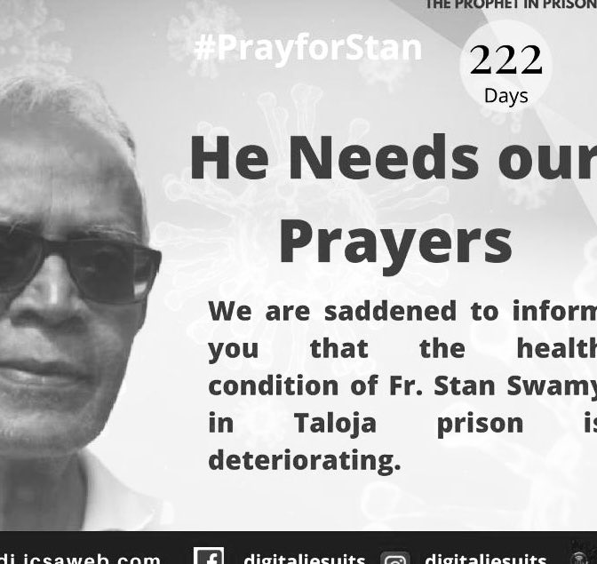 JohnDayal's tweet photo. the Jesuits have sent this update on #FrStanSwamy https://t.co/h8wsgnEk95