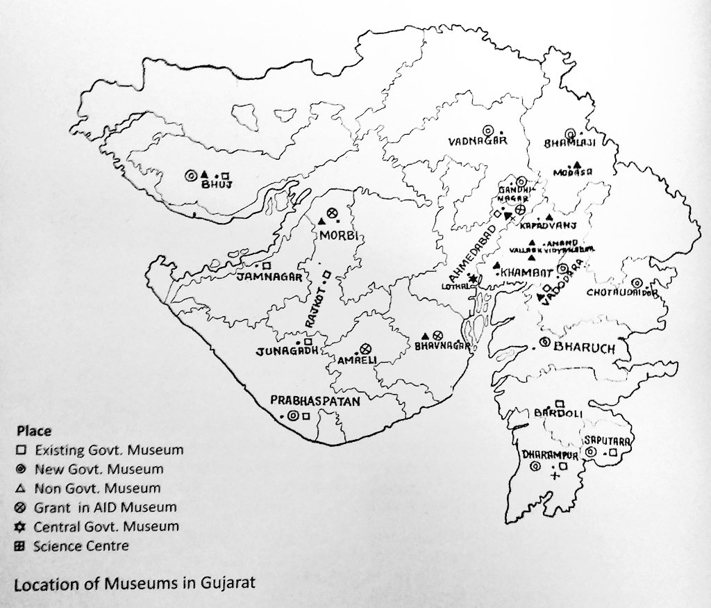 #WorldMuseumDay

Thread on selected Museums of #Gujarat

(1) In 1964, 'Department of #Museum' was established in #Gujarat. By 2010, Gujarat had 60+ active Museums at many locations.

Museum is a silent demonstrator of our heritage/#History.

@GujaratTourism @prahladspatel