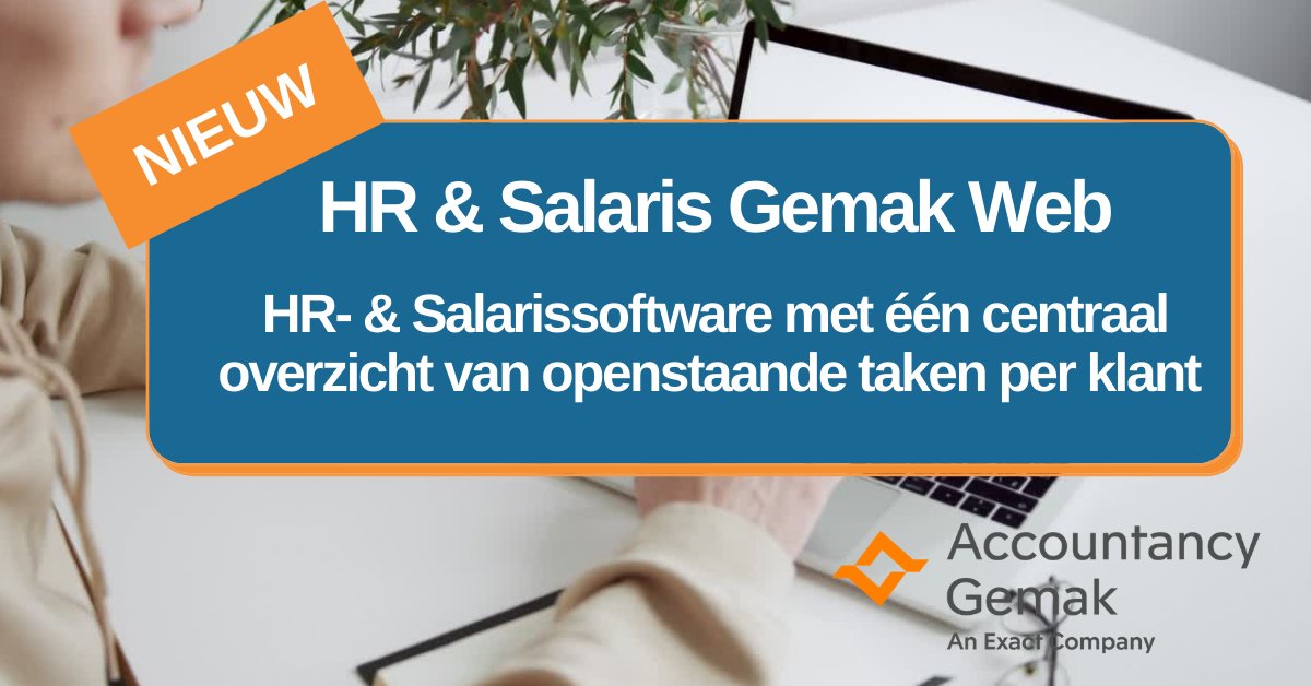 Vandaag start onze #AccountancyTour en kondigen daarin HR &amp; Salaris Gemak Web aan. Deze nieuwe versie van onze HR- en salarissoftware biedt één centraal dashboard met een overzicht van klanten waar taken voor uitstaan: sowo.kr/6nkvjkbt