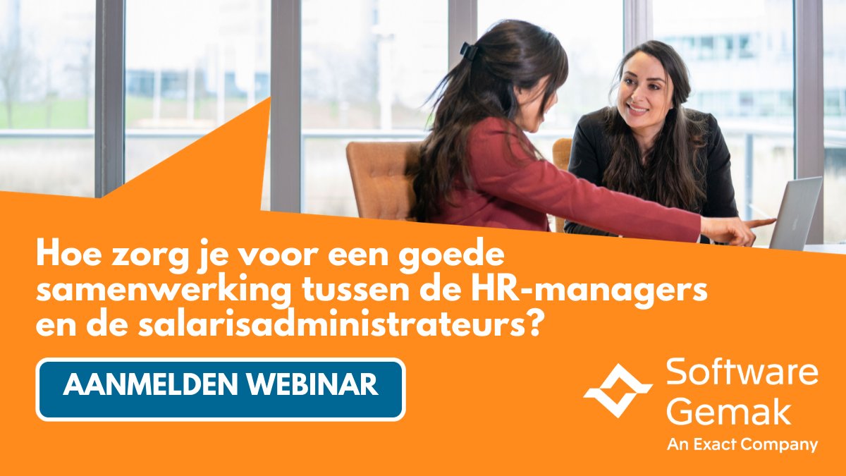 Hoe zorg je ervoor dat je HR- en salarisadministratie zo efficiënt mogelijk verloopt? Op donderdag 27 mei vertellen wij je hoe je HR &amp; Salaris Gemak hiervoor kan inzetten. sowo.kr/lWEgUDxA #webinar