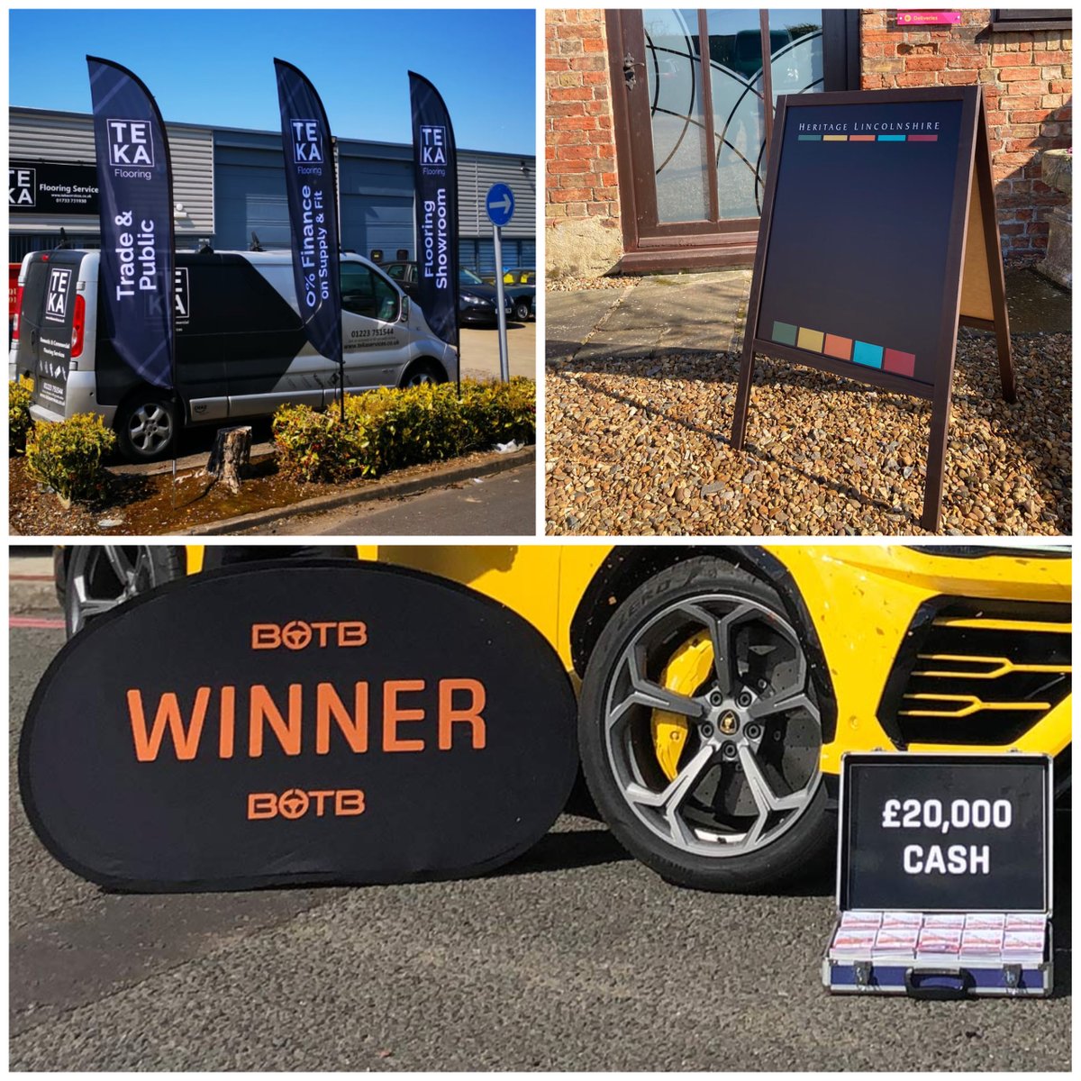 We love supplying outdoor print - it's great to be busier with it again, as people want to shout about their brand!